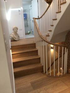 Kandd Up and Down Staircase With Roman Bust