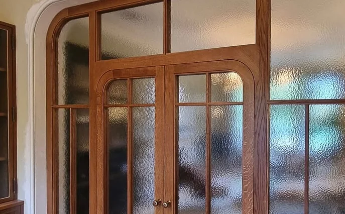 At K and D - we manufacture beautiful internal door sets - installed as room dividers