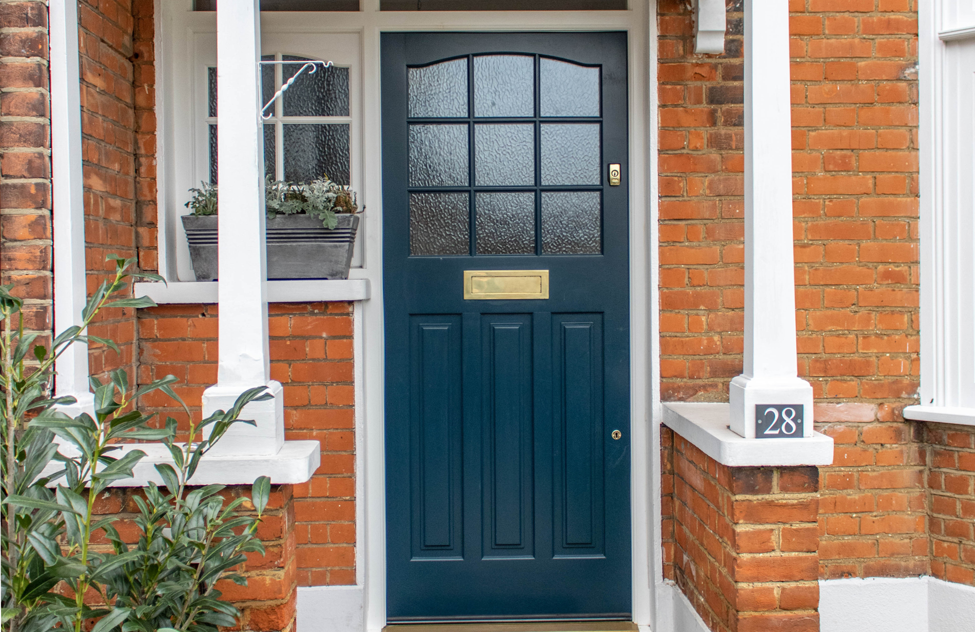 Cassic 1930s accoya front door with privacy glass by K and D Joinery