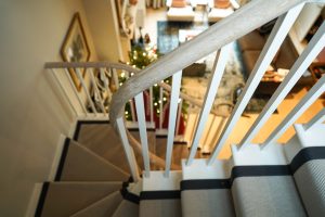 Curved handrail and staircase