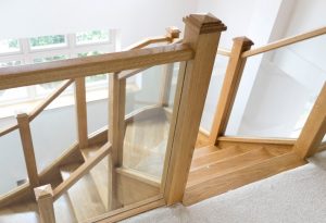 Modern wood staircase - K&D Joinery London