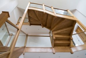 Modern wood staircase - K&D Joinery London