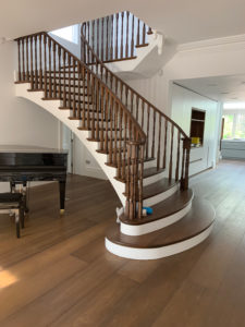 beautiful brown white and brown stairs