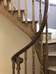 classy wooden handrail