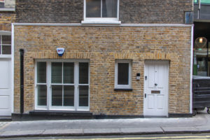 Front Door and Sash Windows, Brick Street, Central London