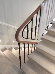 staircase with elegant handrail