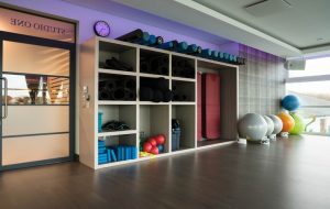 Kandd Indoor Gym Cabinetry set up