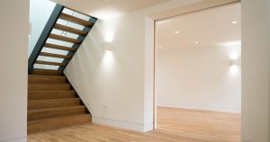 Wooden staircase and sliding internal doors, Marylebone