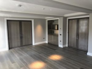 Belgravia grey internal door joinery and cabinetry