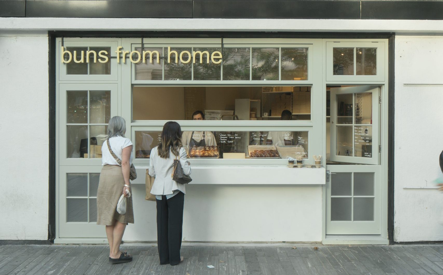 buns from home bakery shopfront sloane square london